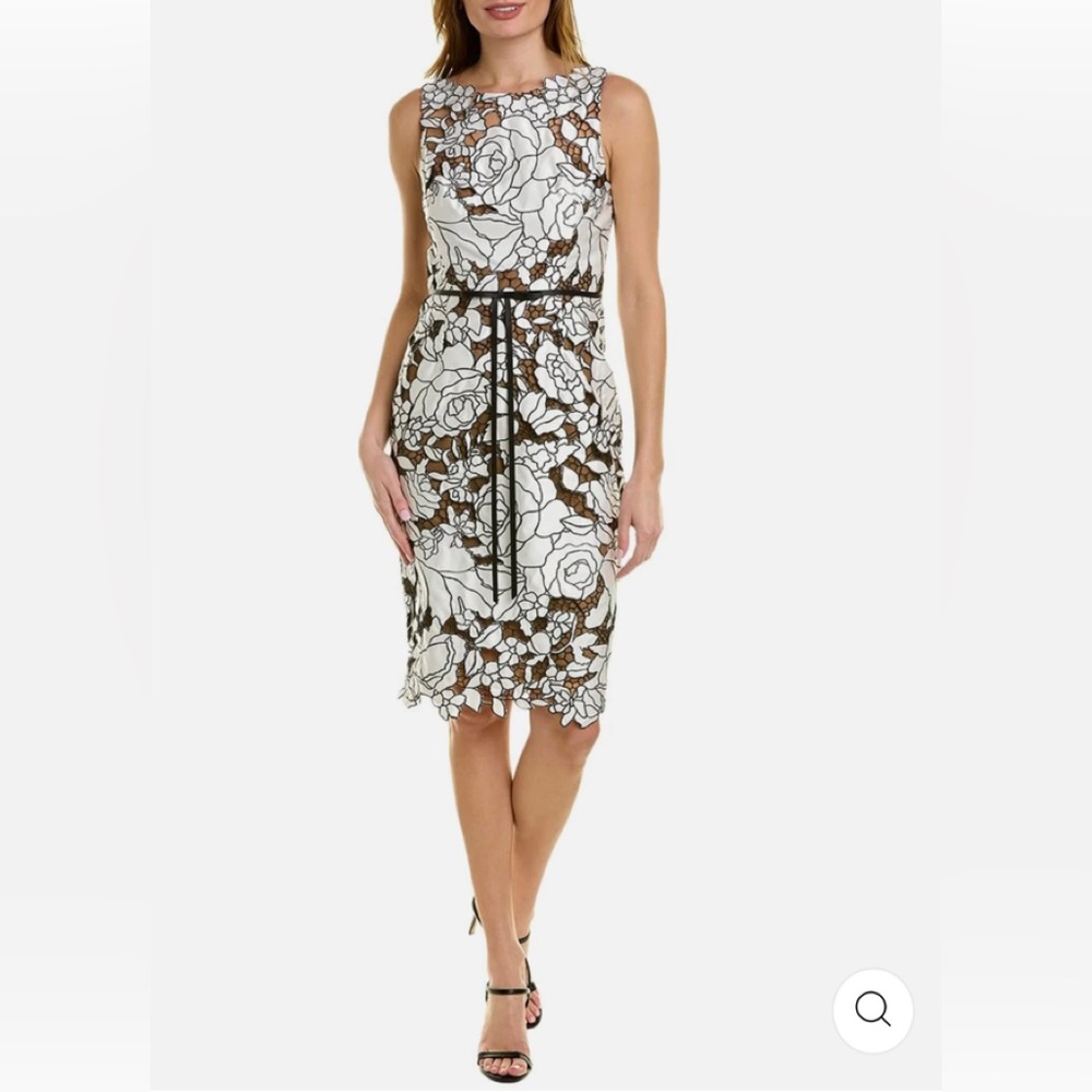 MARCHESA NOTTE
Lace Sheath Dress